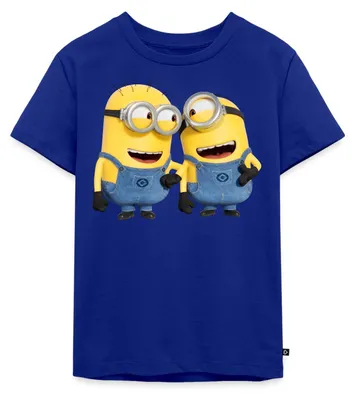 Produktbild von Spreadshirt Minions Despicable Me Phil Und Stuart Kinder Premium T-Shirt, 134/140 (8 Jahre), Royalblau