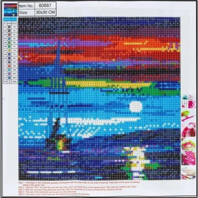 Produktbild von Diamant Vollmosaik - Meer 30x30 80887