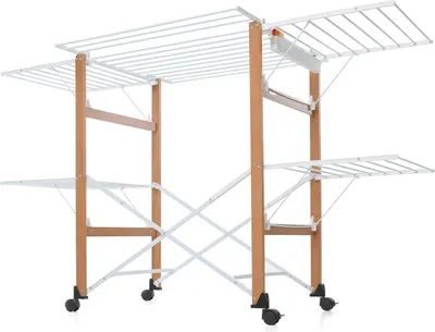 Immagine prodotto di Foppapedretti Gulliver, porta asciugamani pieghevole, dimensioni 105 x 80 x 174 cm, legno, noce