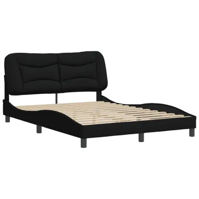 Produktbild von Bettgestell ohne Matratze "Hvar" Schwarz 120x200 cm Stoff