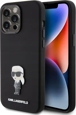 Immagine prodotto di Karl Lagerfeld Klhcp15Xsmhknpk Iphone 15 Pro Max 6,7 Czarny/Nero Silicone Ikonik Metallo Pin