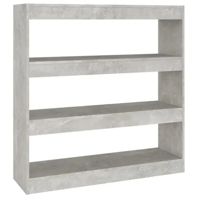 Zdjęcie produktu dla vidaXL Regał/rozdzielacz do pokoju betonowy szary 100x30x103 cm