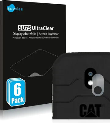 Produktbild von 6x Für Caterpillar Cat S42 (NUR Kameraschutz) Schutzfolie Savvies Displayschutz Display Schutz Folie Klar Transparent