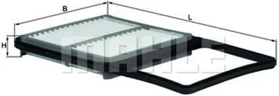Produktbild von Luftfilter MAHLE LX 2678 für TOYOTA PRIUS Liftback (NHW20) Filtereinsatz