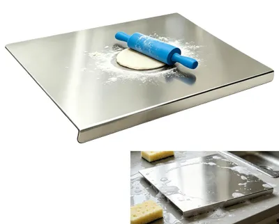 Productafbeelding van RVS Snijplank 40x30 cm met Randen
