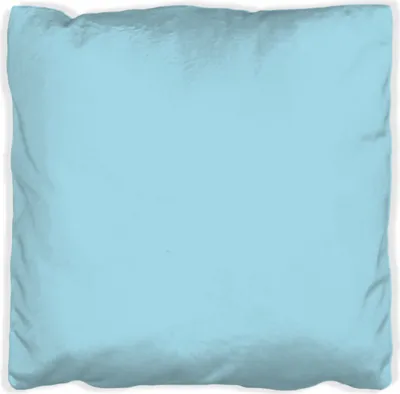 Produktbild von Wallario Premium Kissen, weiche Oberfläche, mit Motiv Pastellblau, Größe: 40 x 40 cm, mit weißer Rückseite