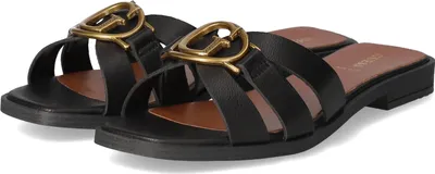 Produktbild von Guess Pantoletten SYMO Damen Glattleder Schwarz Größe: 37