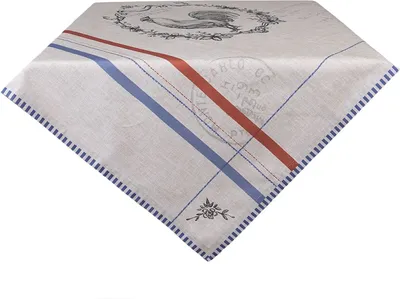 Produktbild von Clayre & Eef DFR01 Tischdecke 100x100 cm Beige Quadrat