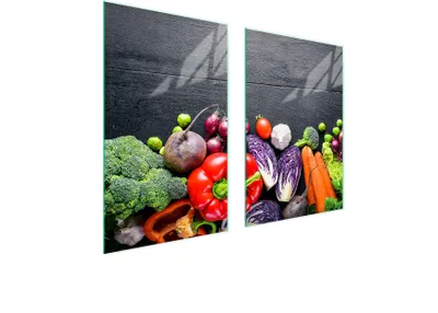 Produktbild von Glasschutzplatte Für Küche 65X52 Gemüse