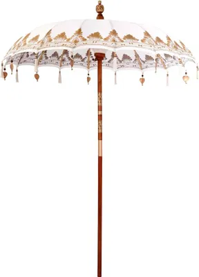 Produktbild von Balinesischer Sonnenschirm Creme 185 x 185 x 260 cm