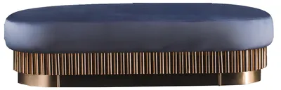 Produktbild von Sitz Polster Bank Polster Sitz Hocker Bank Stoff Holz Stil Designer Fußhocker