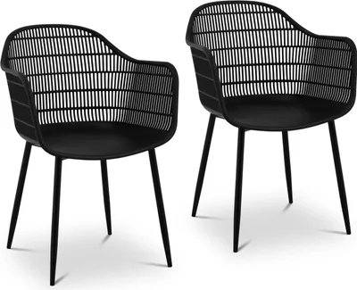 Produktbild von Expondo Fromm & Starck Stuhl - 2er Set - bis 150 kg - Sitzfläche 45 x 44 cm - schwarz