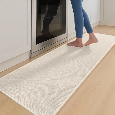 Productafbeelding van Keukenloper wasbaar - Antislip - 43,5 x 180 cm - Bruin