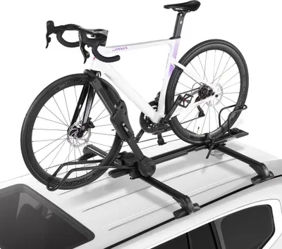 Produktbild von Dachträger für Fahrrad - 508-737mm Radgröße - Klappbarer Fahrraddachträger - Für Autodachmontage