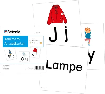 Produktbild von Tellimero EDU Anlautkarten, Tellimero Karten für Logisches Denken, Lese-Rechtschreib-Schwäche, Konzentration/Gedächtnis