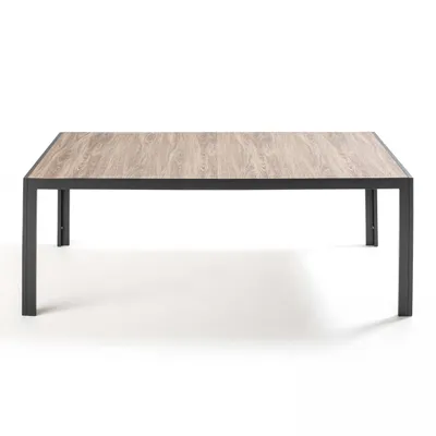 Produktbild von Gartentisch aus Aluminium und Keramik Grau - Oviala Tivoli
