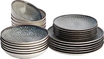 Produktbild von Bordenset aus Edelstahl - 24-teilig - Serviettenhalter