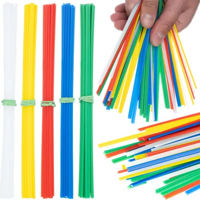 Image de Rosfix Kit de Soudage Prowelder Mini – Baguettes de Soudage Plastique | 2 Types PP et PVC (4 x 0,5 x 200 mm), 50 Pièces