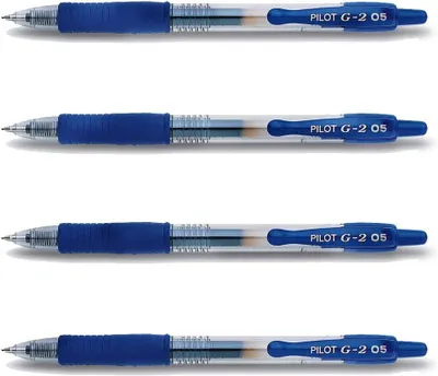 Produktbild von Pilot G2-05 Kugelschreiber, Strichstärke 0,3 mm - Set mit 4 Stück - Blau