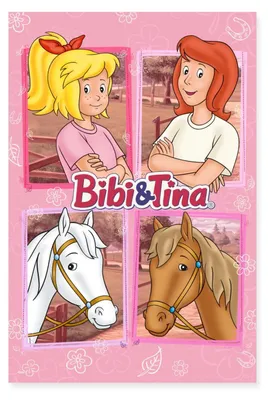 Produktbild von Spreadshirt Bibi und Tina Kachel Poster 60x90 cm, One size, Weiß
