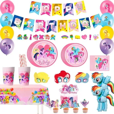Immagine prodotto di Set di decorazioni per feste di compleanno, adatto per 10 persone. Accessori per feste