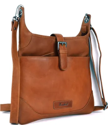 Produktbild von Benthill Damen Handtasche Leder - Shopper aus weichem hochwertigem Echtleder - Vintage Fashion Bag Beutel - Schultertasche - Umhängetaschen
