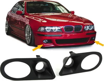 Produktbild von Nebelscheinwerfer Blenden mit Lufteinlass passend für BMW E39 M5 Stoßstange