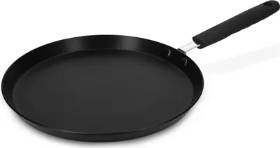 Produktbild von Navaris Crpespfanne Pfannkuchenpfanne Palatschinkenpfanne - 26cm Pfanne fr Crpes Pancakes - alle Kochflchen - Antihaftbeschichtung - Schwarz