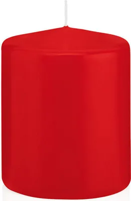Produktbild von Wiedemann Stumpenkerzen Rot 100 x Ø 78 mm, 8 Stück