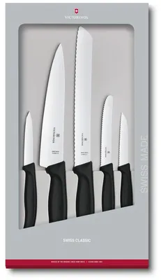 Produktbild von 5-teiliges Küchenmesser-Set mit ergonomischen Griffen