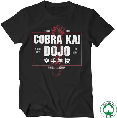 Produktbild von Cobra Kai Dojo Organic T-Shirt - Small - Black