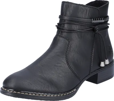 Immagine prodotto di Stivaletto Rieker da donna con dettagli in metallo 73488, Misura:39 EU, Colore:Nero