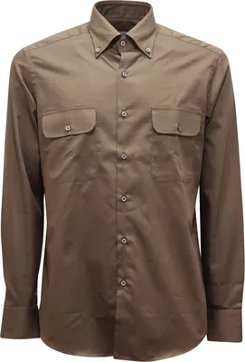 Imagen del producto de M9590 Camisa De Manga Larga Para Hombre, Color Verde