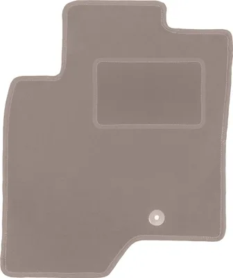 Produktbild von Fahrerfußmatte Velours beige passend für Chevrolet Captiva (2006-2017, SUV) – mit Befestigungen – passgenau
