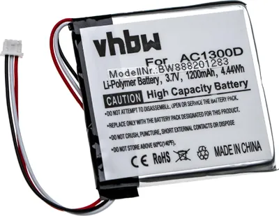 Produktbild von vhbw Akku kompatibel mit Angelcare AC1320 Elterneinheit Babyphone Babytalker (1200 mAh, 3,7 V, Li-Polymer)