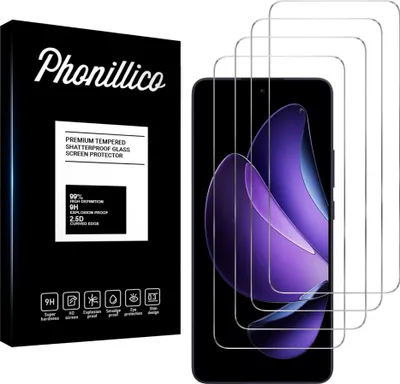 Produktbild von Hartglas für Oppo Reno 13 F 5G [4 Stück] Displayschutzfolie Screen Protector Film Anti-Kratzer Glas Resistant Phonillico®