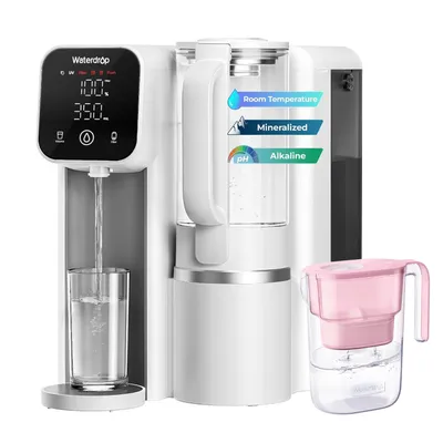 Produktbild von Waterdrop M6SL Mineralisierte Auftisch-Umkehrosmoseanlage mit einer zusätzlichen WD-PT-05P Wasserfilterkanne