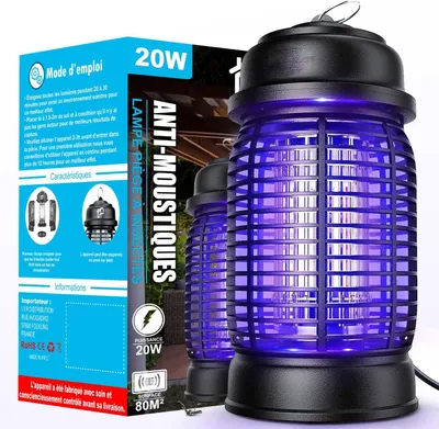 Produktbild von UV-Lampe, 360 Grad, gegen Mücken, 20 W, 4200 V, elektrischer Insektenvernichter