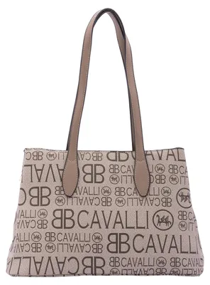 Imagen del producto de Bolso de Hombro Mujer B Cavalli Ecopiel con Cremallera Black B UNICA 23x35x14 cm