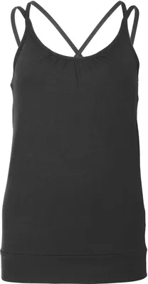 Produktbild von Yamadhi Yoga Spaghetti Top, Baumwolle, Schwarz