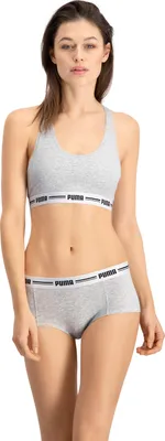 Produktbild von PUMA Damen Mini Short Unterwäsche, Grey / Grey, S EU