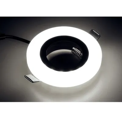 Produktbild von LED Einbaurahmen Glas GU10 Rahmen mit LED-Beleuchtung Ø 90 mm 4000K Neutralweiß