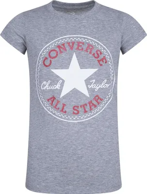 Image de T-shirt à manches courtes Converse Kids Timelechuck Patch, gris, 6-7 ans, gris, 6-7 ans