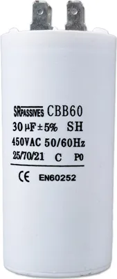 Produktbild von Kondensator | CBB60A-30/450 | Polypropylen | für Motorbetrieb | 450V | 30µF