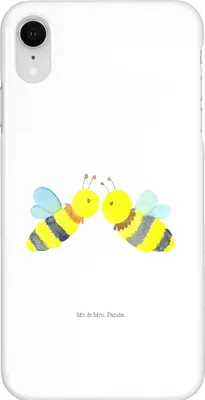 Produktbild von Mr. & Mrs. Panda Iphone XR Handyhülle Biene Liebe - Weiß - Geschenk, Handy Case, Premium Kunststoff
