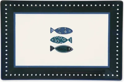 Obrázok produktu pre Sada 6 plochých tanierov Excelsa Ocean 30 x 20 cm z farebnej keramiky