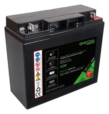 Produktbild von PATONA Premium AGM Blei Akku 12V 22Ah 20HR 1800 Zyklen