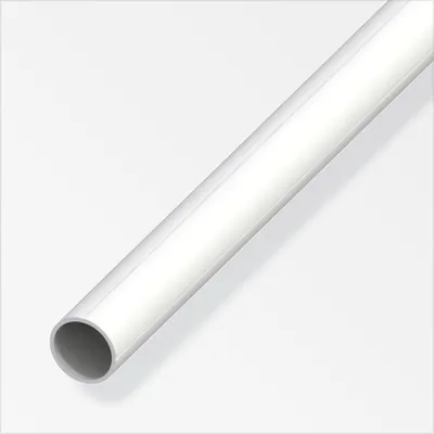 Produktbild von Alfer PVC Rundrohr weiß glatt mit Bohr-Kennrille Ø 23,5 mm 1 m
