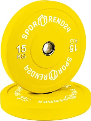 Produktbild von Sporttrend 24® Bumper Plate 5-25kg | Hantelscheibe Gewichtsscheibe Gewichtscheibe, (2x15kg)