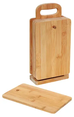 Produktbild von Zassenhaus Frühstücksbretter, Bambus, 6 Stk. im Ständer